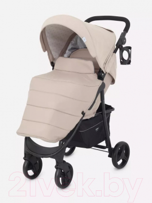 Детская прогулочная коляска MOWbaby Cross 2024 / RA080 (Beige)