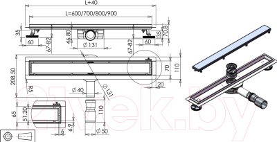 Трап для душа Roxen Supra 91020-50