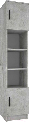 Стеллаж МДК ПРС2 открытый с 2-мя дверцами 400x380x2020 (цемент светлый)