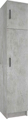 Шкаф-пенал МДК ПРС3 закрытый 400x380x2020 (цемент светлый)