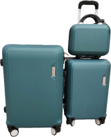 Набор чемоданов Swed house Safari Vaska MR3-780 (3шт, темно-зеленый) - 