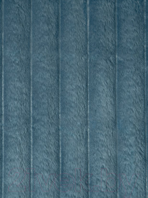 Плед TexRepublic Velvet Крупный рубчик Евро / 94648 (синий)