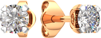 Серьги из розового золота ZORKA 3101358.14K.R (с фианитами) - 