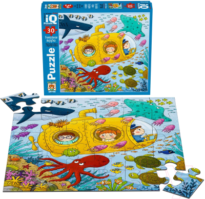 Развивающая игра Айрис-пресс IQ для малышей. Морское путешествие 3+ / 9785811272471 (30эл)