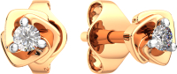 Серьги из розового золота ZORKA 3101448.14K.R.ZZ (с фианитами) - 