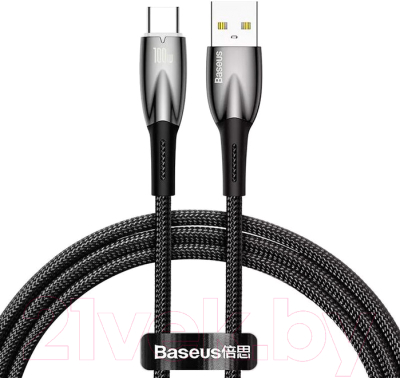Кабель Baseus Glimmer Series Fast Charging USB to Type-C / CADH000401 (1м, черный)