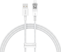 Кабель Baseus Explorer Series Fast Charging USB to iP / CATS010002 (1м, белый) - 