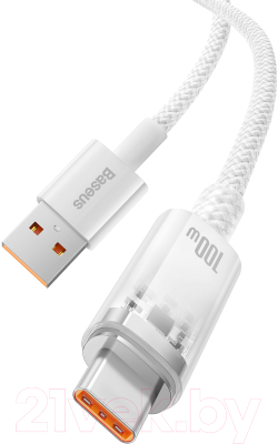 Кабель Baseus Explorer Series Fast Charging USB to Type-C / CATS010402 (1м, белый)
