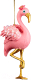 Елочная игрушка Erich Krause Decor. Розовый фламинго / 59338 - 