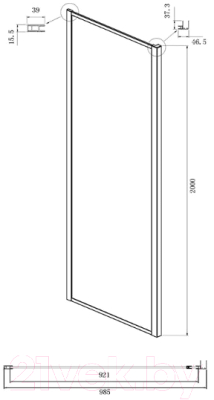 Душевой уголок Ambassador Forsa 140x100x200 / 17021220AB-100AB