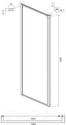 Душевой уголок Ambassador Forsa 150x110x200 / 17021221AB-110AB