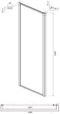 Душевой уголок Ambassador Forsa 120x110x200 / 17022218ABB-110ABB