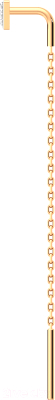 Серьги из розового золота ZORKA 3101611.14K.R (с фианитами)