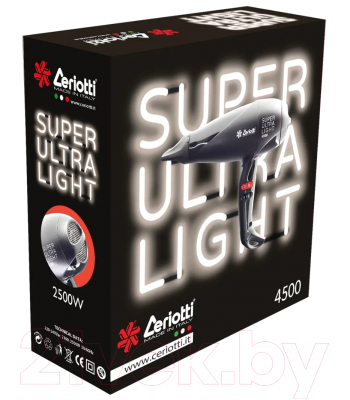 Фен Ceriotti Super Ultra Light 4500 (черный)