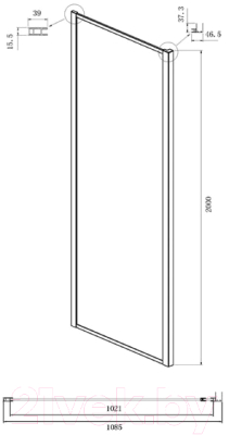 Душевой уголок Ambassador Forsa 130x110x200 / 17021108AX-110AX