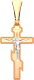 Крестик из комбинированного золота ZORKA 410006.2.14K.B.REL - 