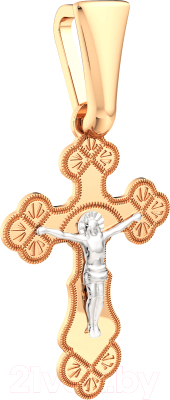 Крестик из комбинированного золота ZORKA 410012.2.14K.B.REL