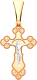 Крестик из комбинированного золота ZORKA 410012.2.14K.B.REL - 