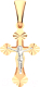 Крестик из комбинированного золота ZORKA 410018.2.14K.B.REL - 
