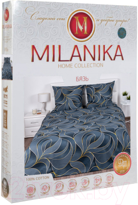 Комплект постельного белья Milanika Соренто 2сп с европростыней (бязь)
