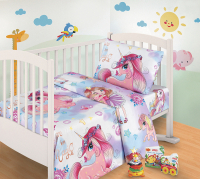 Комплект постельный для малышей Milanika Мейджик Детство (бязь) - 