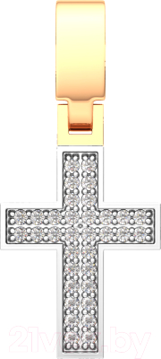 Крестик из розового золота ZORKA 440517.14K.R (с фианитами)