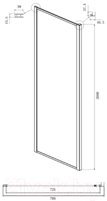 Душевой уголок Ambassador Forsa 130x80x200 / 17021108AX-80AX