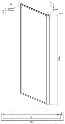 Душевой уголок Ambassador Forsa 150x80x200 / 17021110AX-80AX