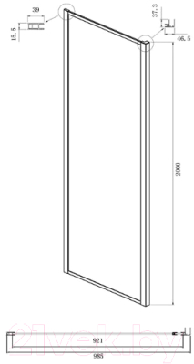 Душевой уголок Ambassador Forsa 100x100x200 / 17021216AB-100AB