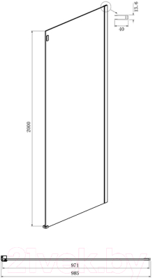 Душевой уголок Ambassador Benefit 150x100x200 / 19021204HB-100HB