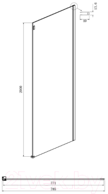 Душевой уголок Ambassador Benefit 120x80x200 / 19022201HBB-80HBB