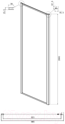 Душевой уголок Ambassador Elysium 80x100x200 / 111021102KX-100KX