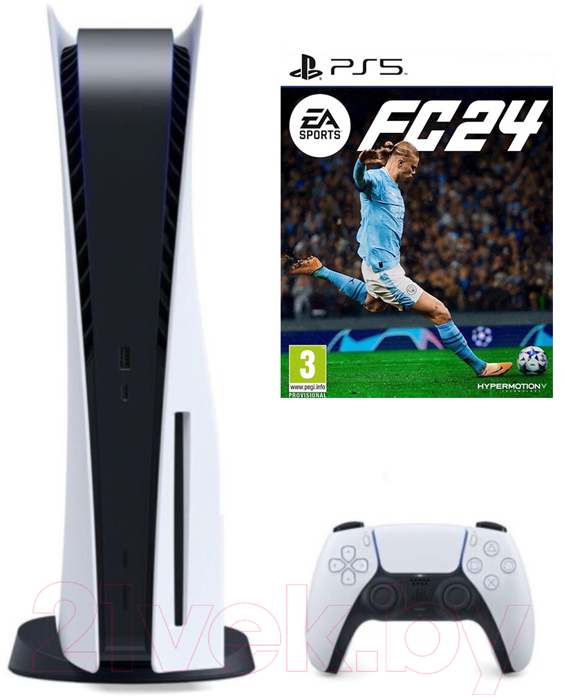 Игровая приставка Sony PlayStation 5 + Игра PS EA Sports FC24