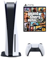 Игровая приставка Sony PlayStation 5 + Игра PS Grand Theft Auto V - 