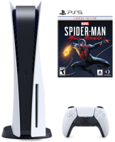 Игровая приставка Sony PlayStation 5 + Игра PS Marvel Spider-Man: Miles Morales - 