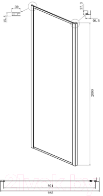 Душевой уголок Ambassador Elysium 90x100x200 / 111021103KX-100KX