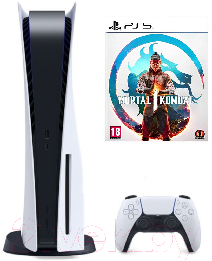 Игровая приставка Sony PlayStation 5 + Игра PS Mortal Kombat 1