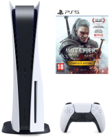 Игровая приставка Sony PlayStation 5 + Игра PS The Witcher 3:Wild Hunt.Complete Edition - 