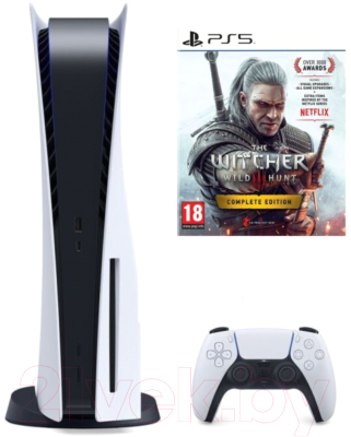 Игровая приставка Sony PlayStation 5 + Игра PS The Witcher 3:Wild Hunt.Complete Edition