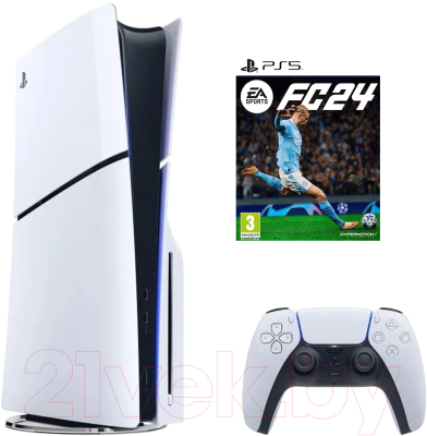 Игровая приставка Sony PlayStation 5 Slim + Игра PS EA Sports FC24