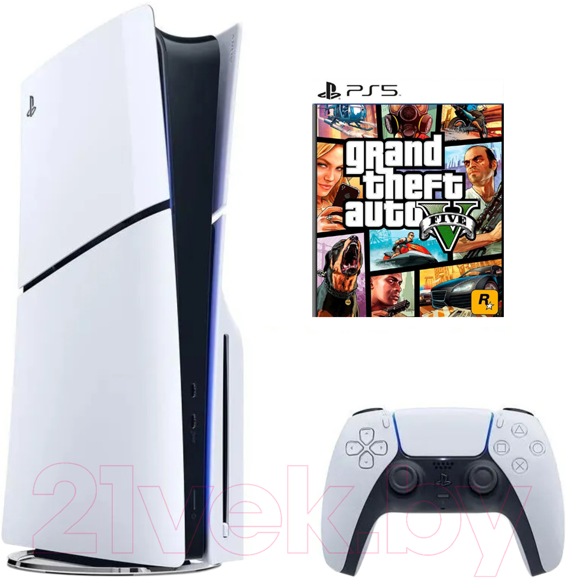 Игровая приставка Sony PlayStation 5 Slim + Игра PS Grand Theft Auto V