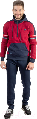 Спортивный костюм Isee SW55499 (р.48, темно-синий/бордовый)