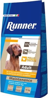 Сухой корм для собак Runner Adult Maintenance для всех пород (18кг)