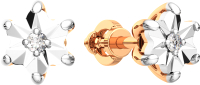 Серьги из комбинированного золота ZORKA 3D00165.14K.B (с бриллиантами) - 
