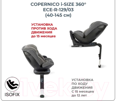 Автокресло Inglesina Copernico i-Size / AV91P0MOGRU (Moon Grey)