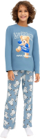 Пижама детская Mark Formelle 563320 (р.116-60, туманно-голубой/медведи) - 