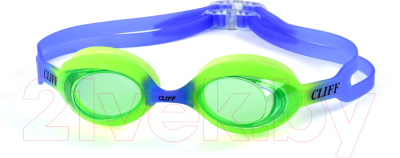 Очки для плавания CLIFF G911 (зеленый/синий)