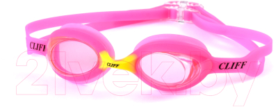 Очки для плавания CLIFF G911 (розовый/желтый)