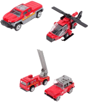 Набор игрушечных автомобилей Darvish City Series. Fire / SR-T-45 (4шт) - 
