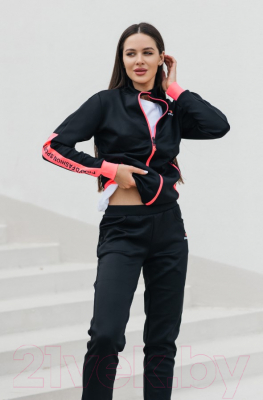 Спортивный костюм Pravo OG-004 (р.48, черный/розовый)